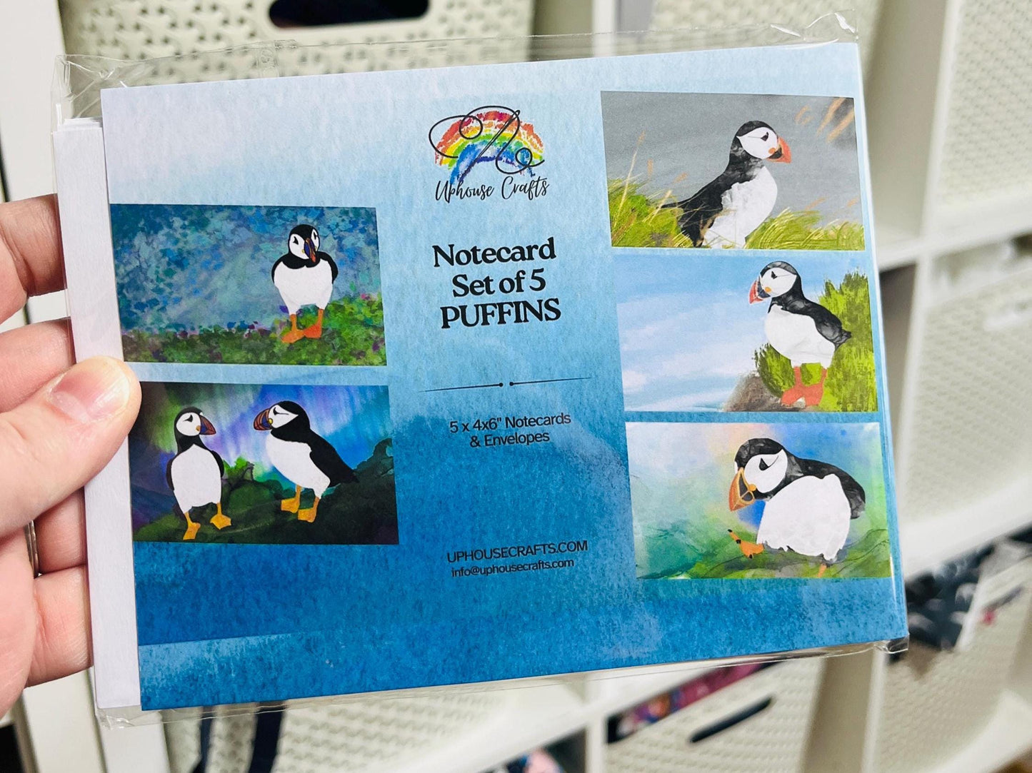 Greetings Card | Puffin - Set of 5 Notecards