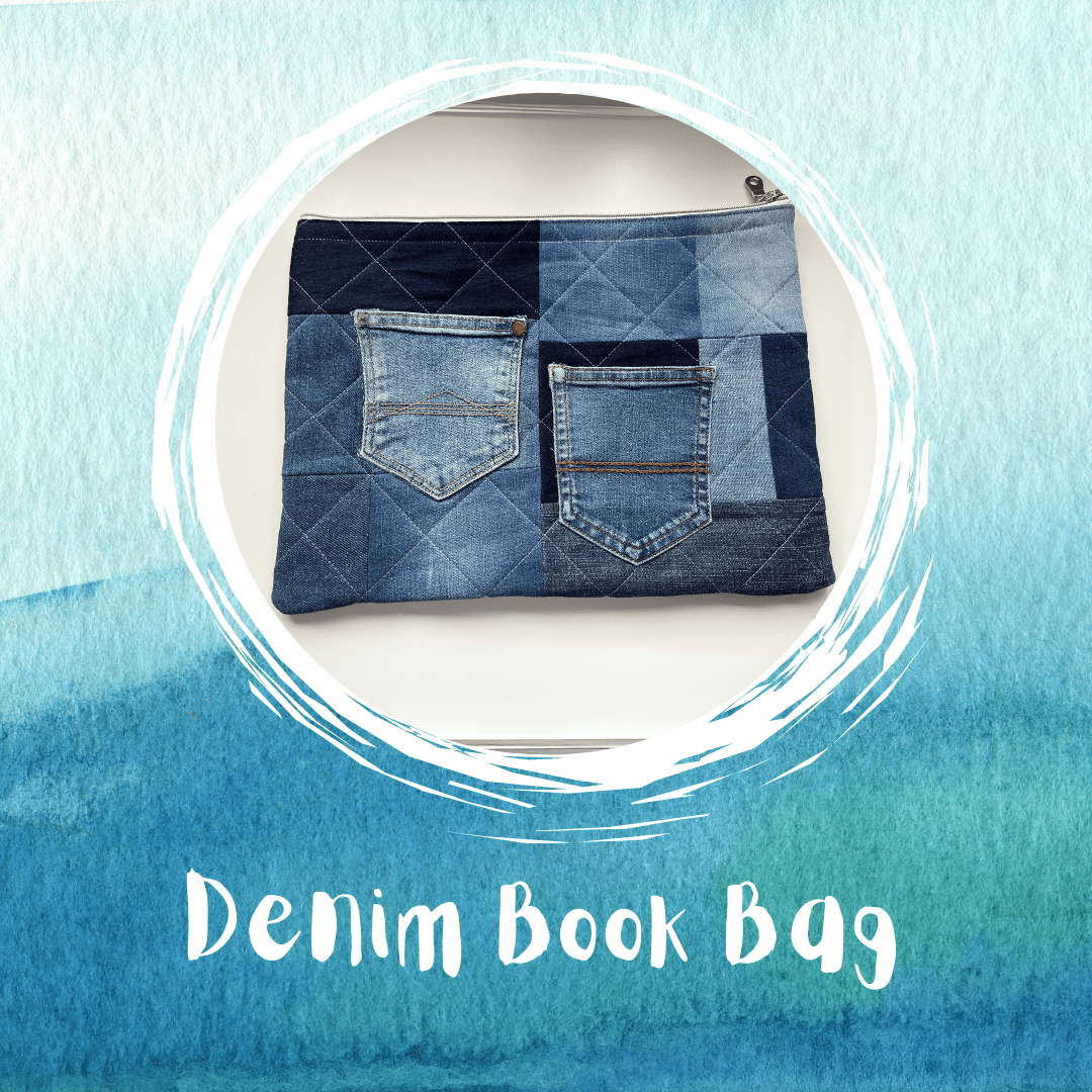 Denim Book Bag - Uphouse Crafts