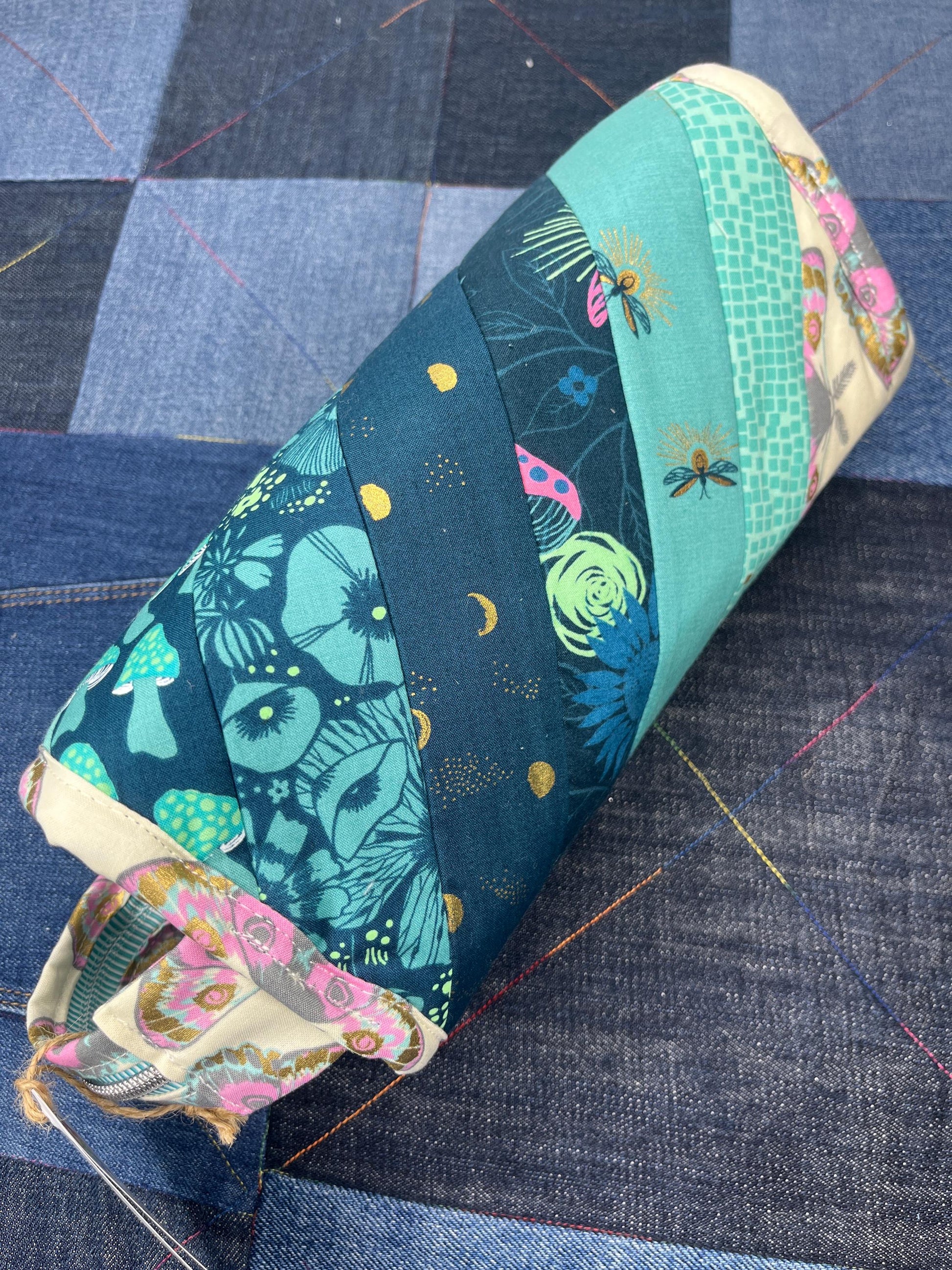 Sew Together Bag | Aqua Pink Green