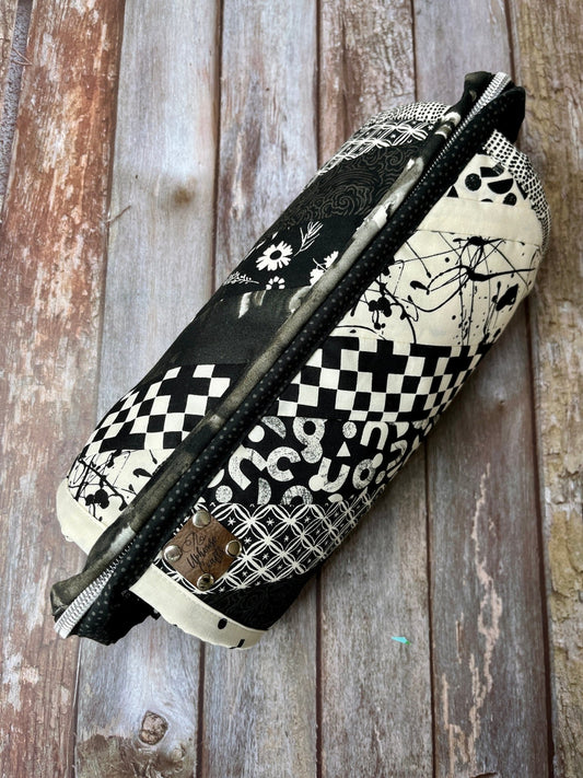 Black & White Patchwork Sew Together Bag No3 - Uphouse Crafts