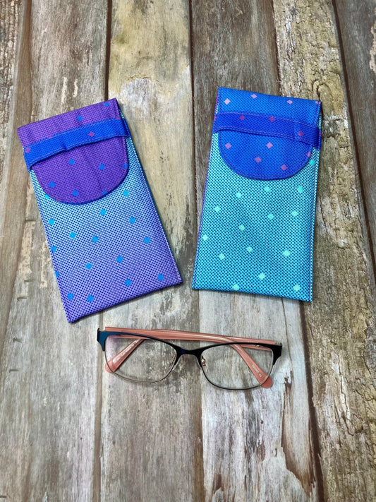 Blue Ombre Glasses Case - Uphouse Crafts