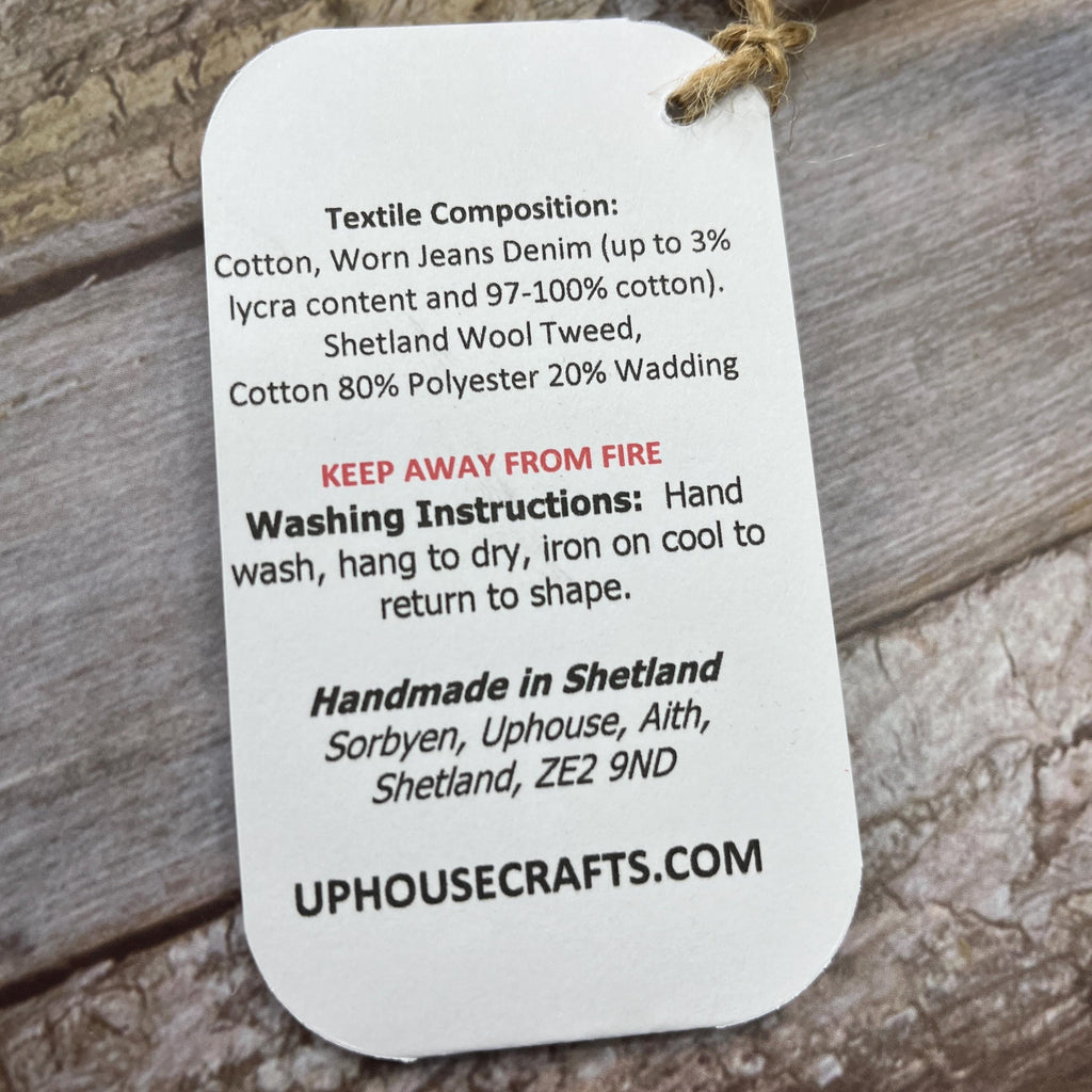 Christmas Stocking | Tweed & Denim | Shetland Hibernal Heather