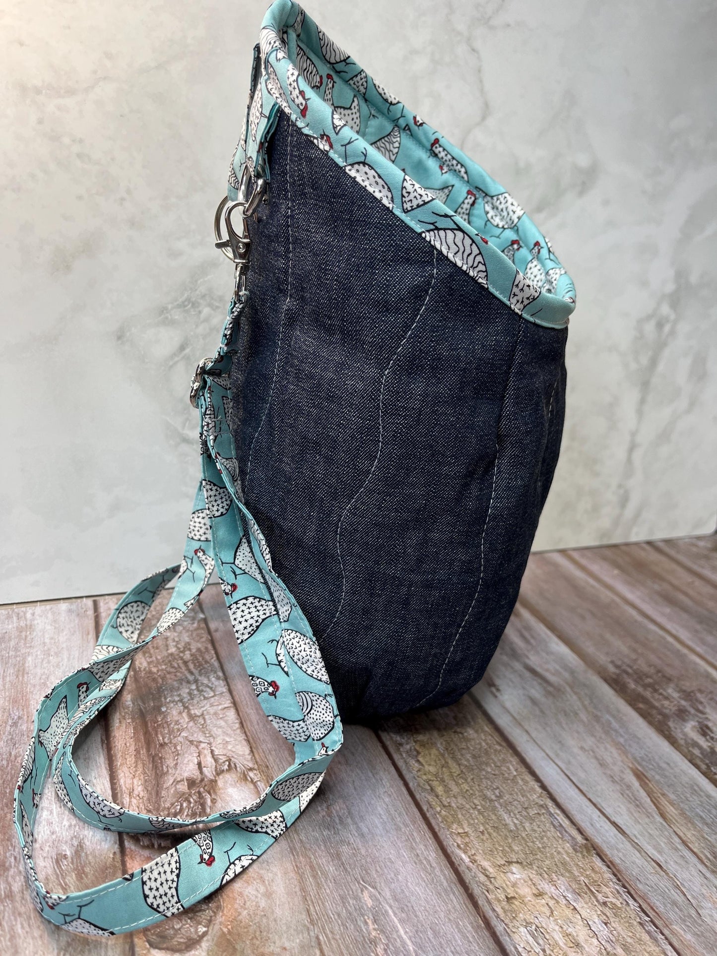 Clothes Peg Bag | Mint Chicken Denim