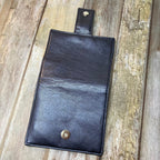 Faux Leather Bi-Fold Wallet | Navy