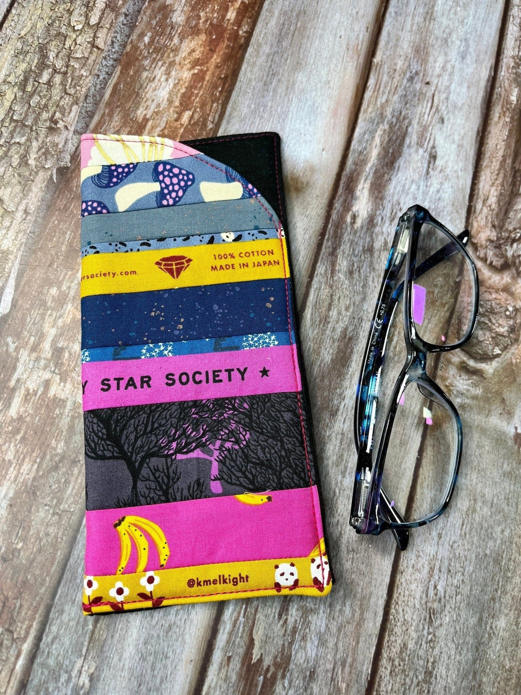 Glasses Case Banana Panda Mushroom Patchwork – Uphouse Crafts