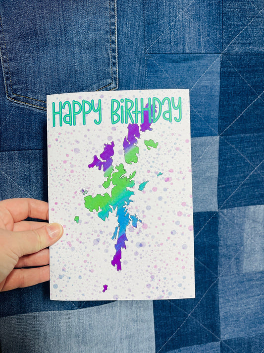 Greetings Card | Aurora Shetland - Personalised Birthday Card, Anniversary Card, Valentines Card