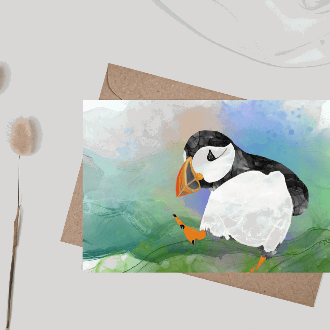 Greetings Card | Puffin - Set of 5 Notecards