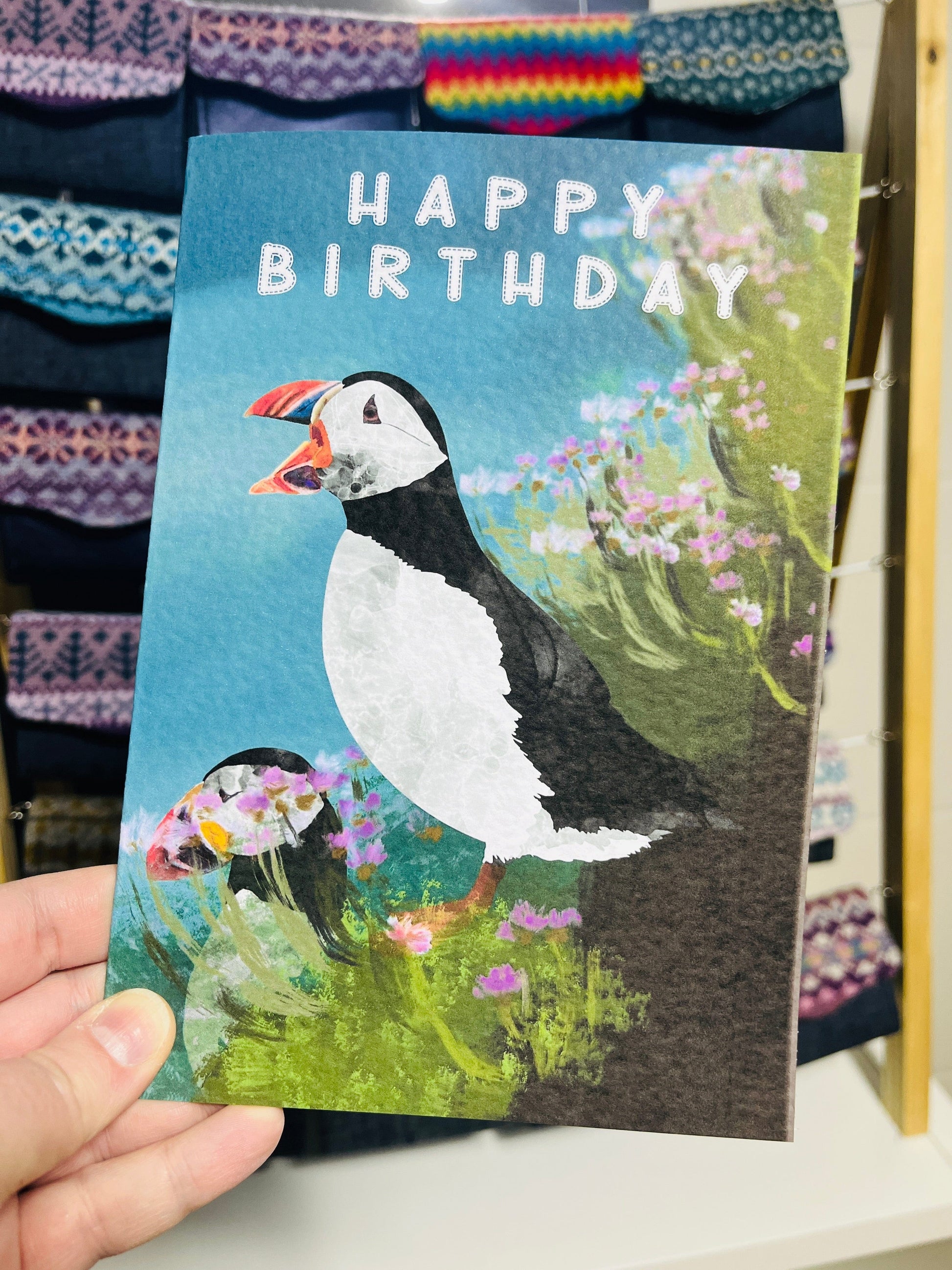 Greetings Card | Puffin Together - Personalised Birthday Card, Anniversary Card, Valentines Card