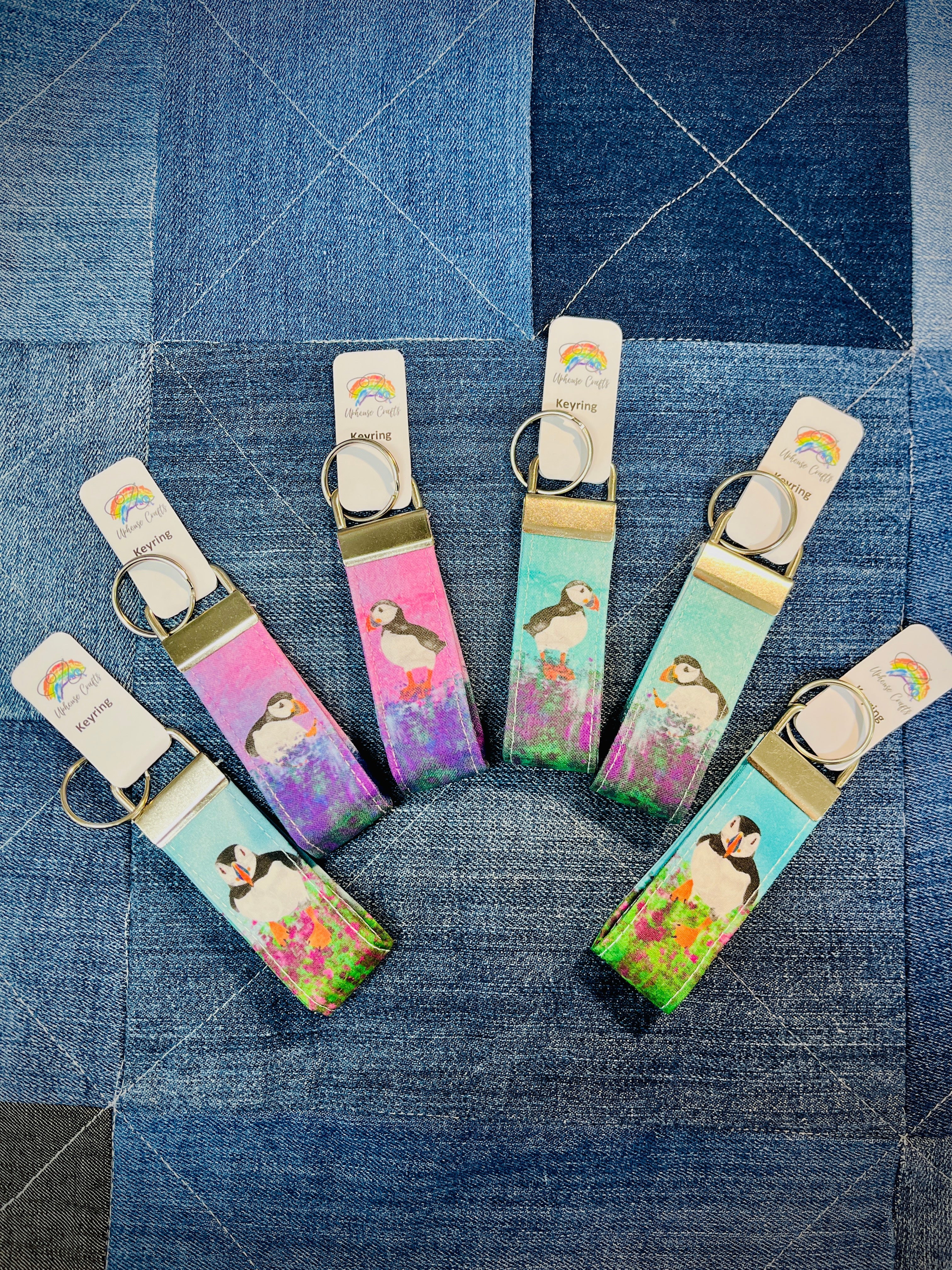 Handmade Puffin Keyring - Uphouse Crafts