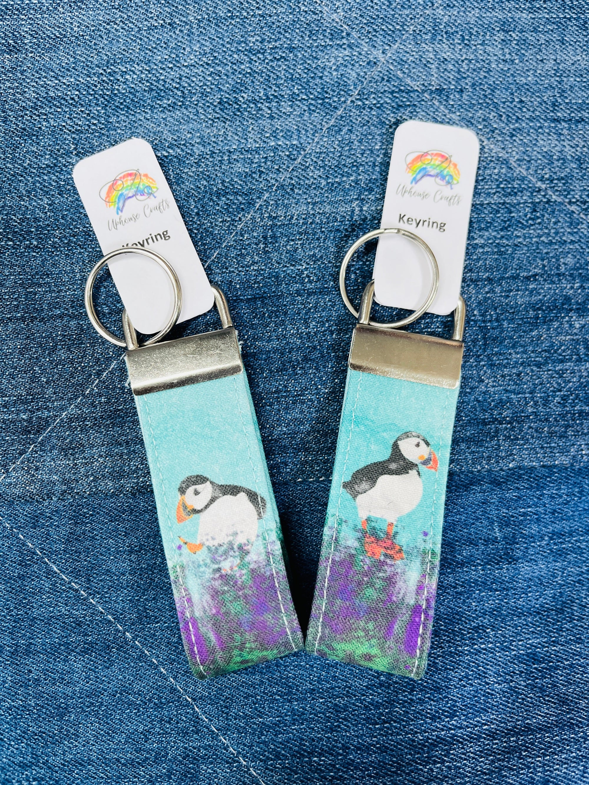 Handmade Puffin Keyring - Uphouse Crafts