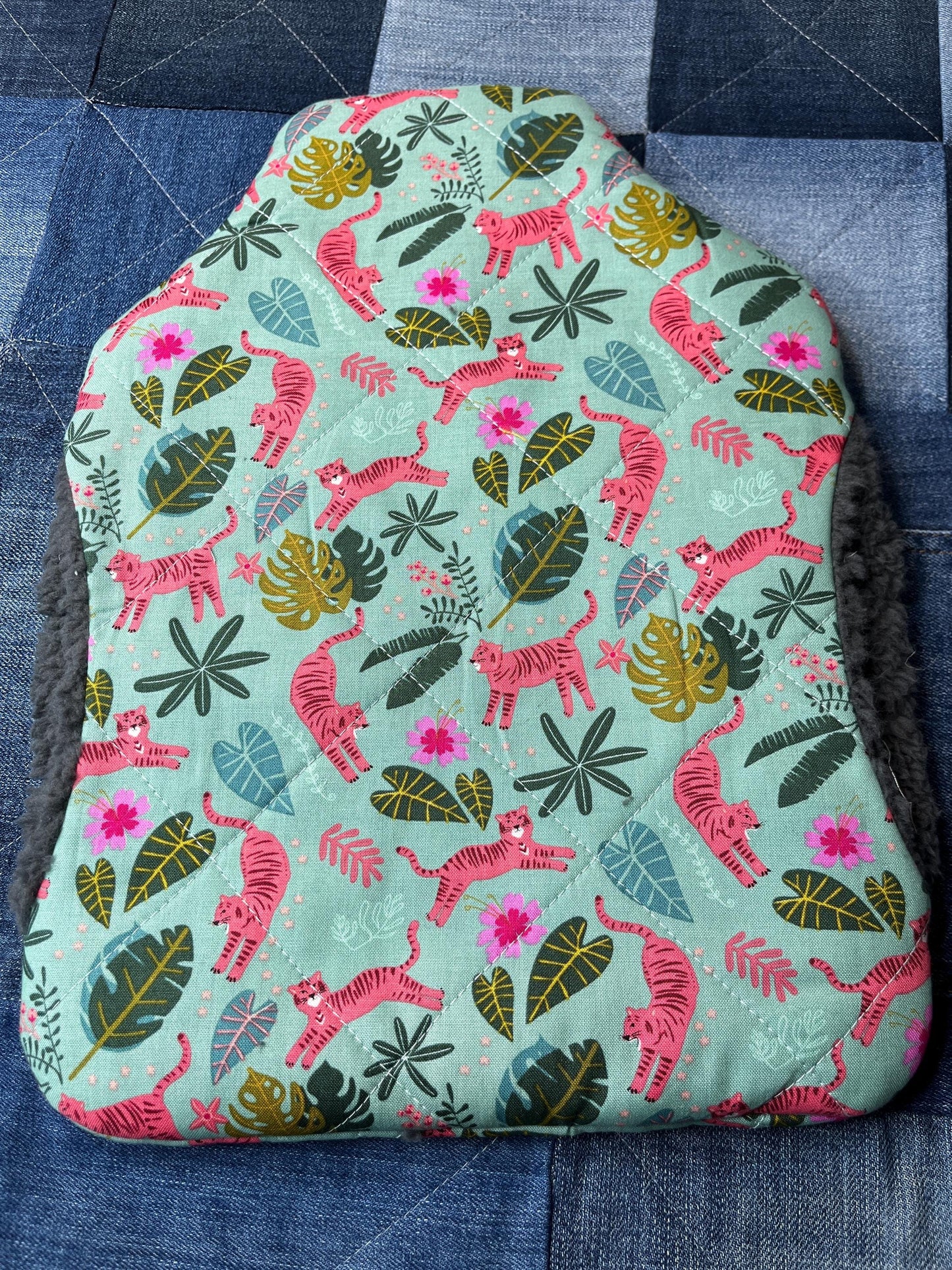 Hot Water Bottle Cover - Green Jungle - Uphouse Crafts