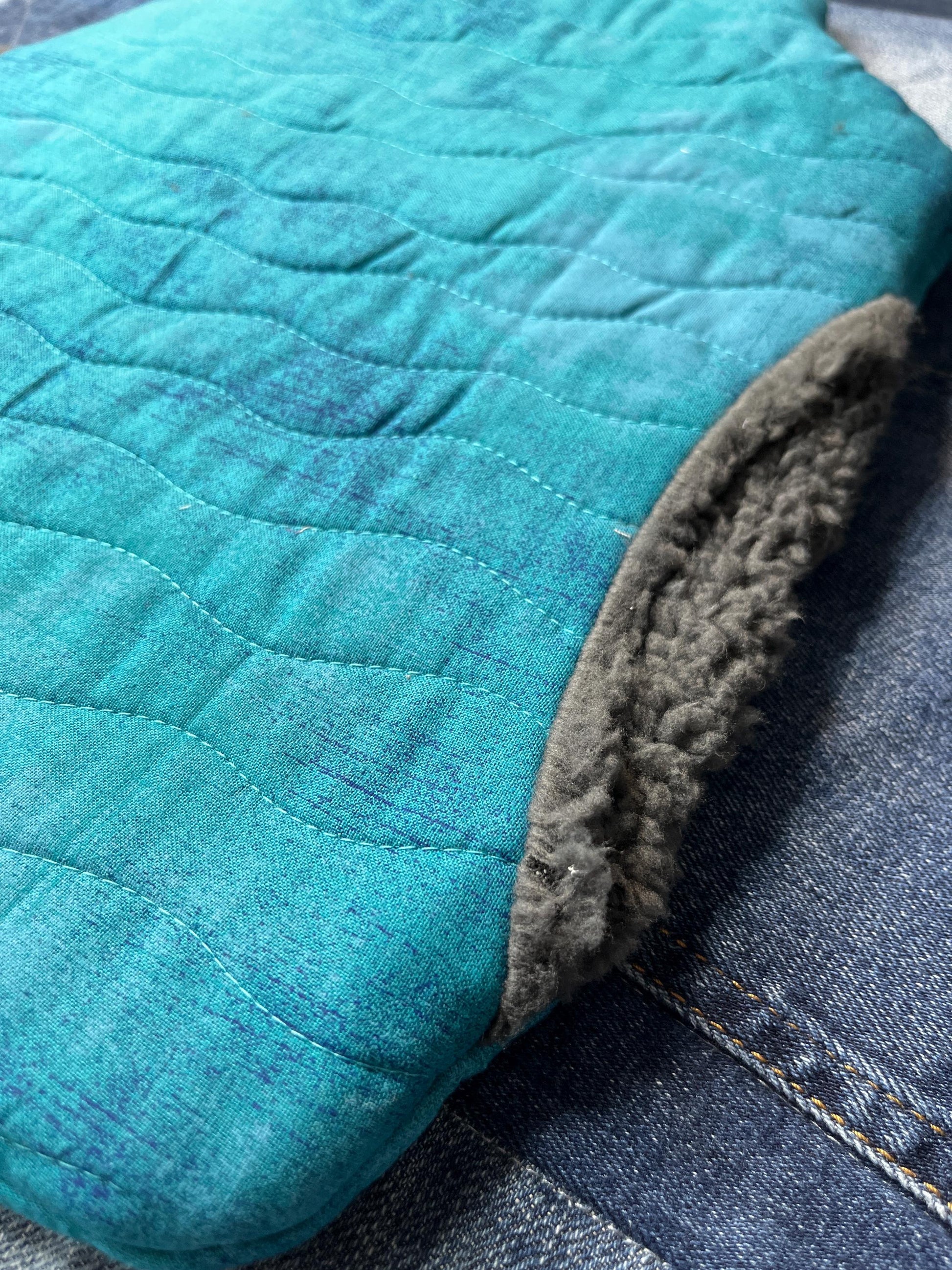 Hot Water Bottle Cover - Teal - Uphouse Crafts