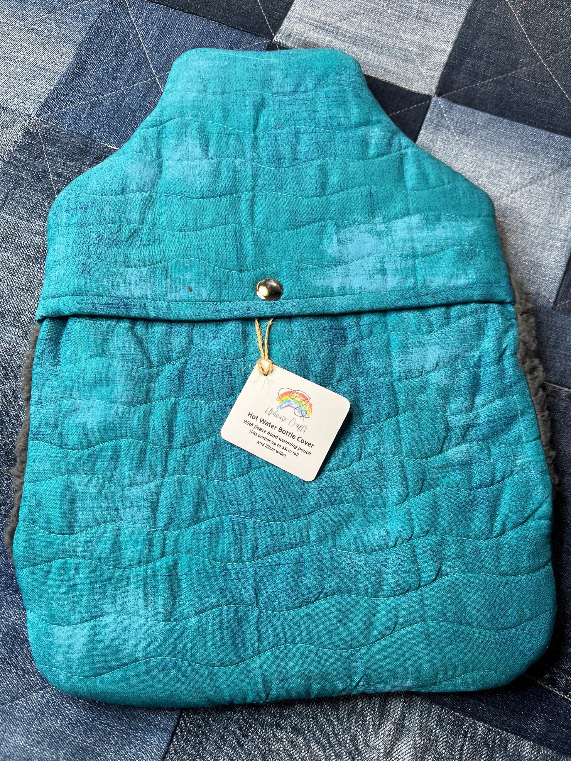 Hot Water Bottle Cover - Teal - Uphouse Crafts