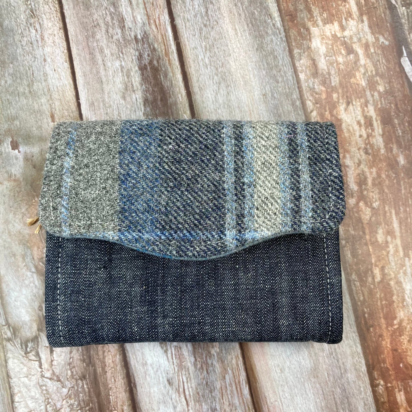 Shetland Tweed Purse - Shetland Stormy Seas - Uphouse Crafts