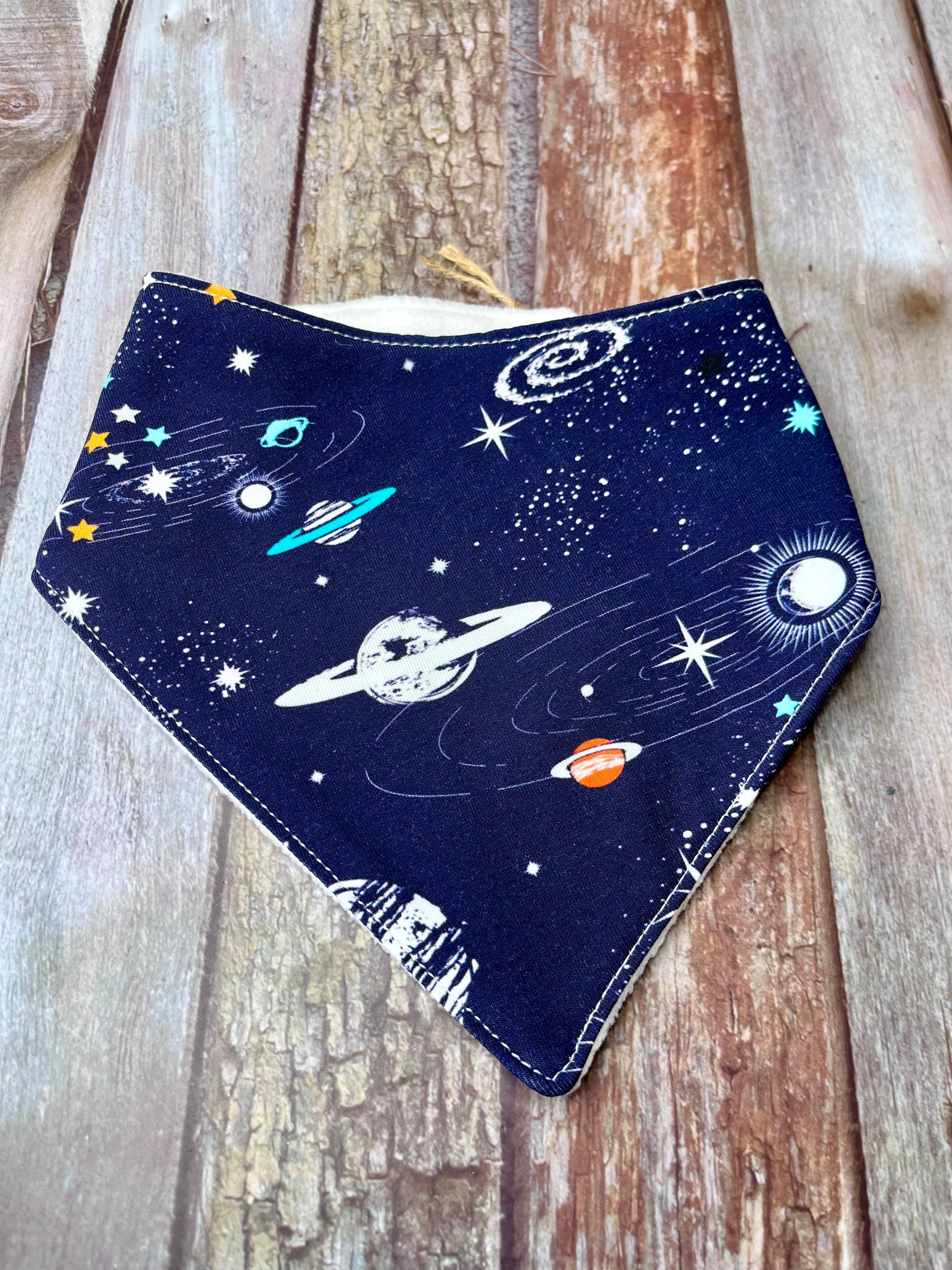 Baby Dribble Bandana Bib 0-12 months - Space - Uphouse Crafts