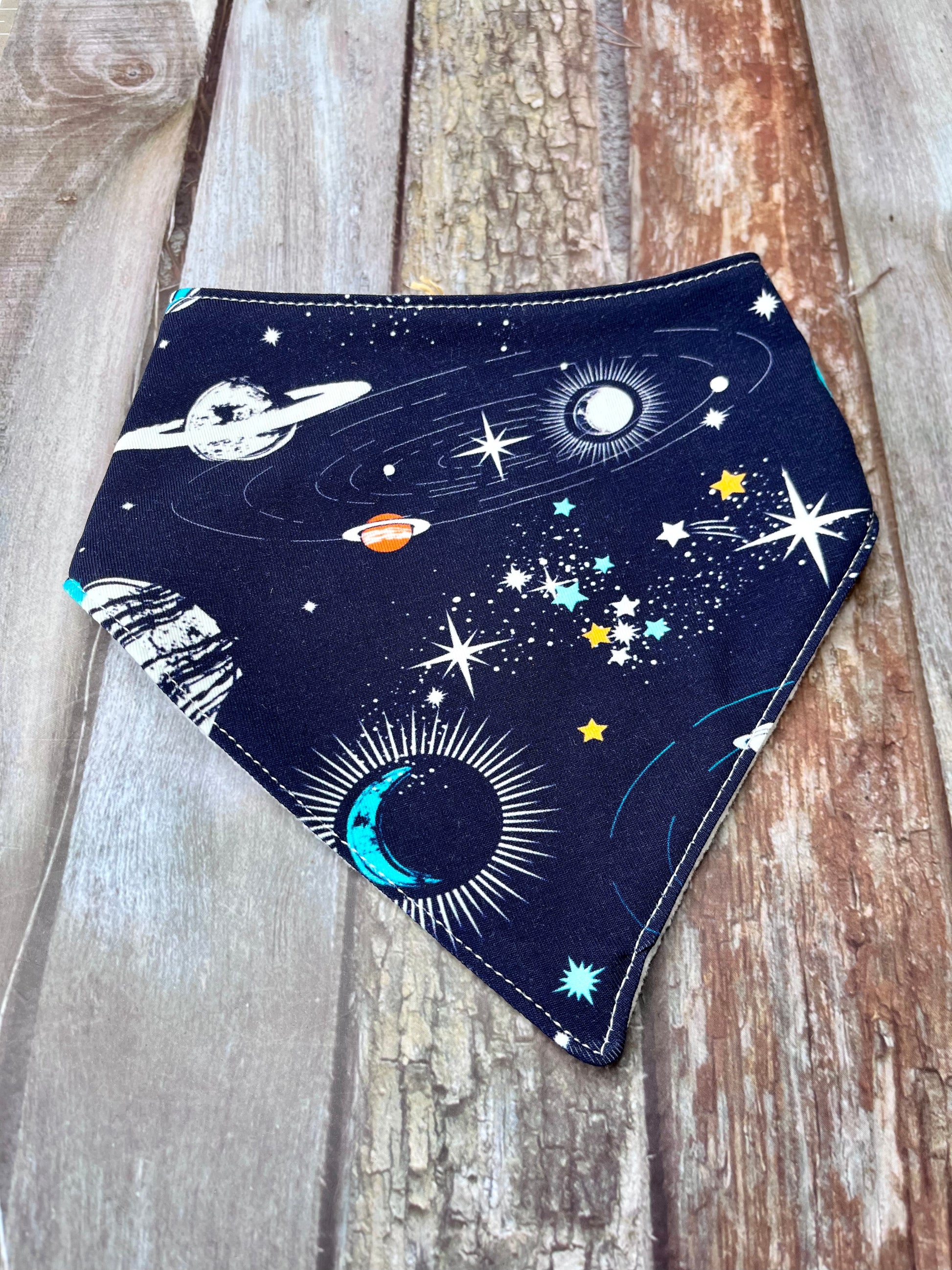 Baby Dribble Bandana Bib 0-12 months - Space - Uphouse Crafts