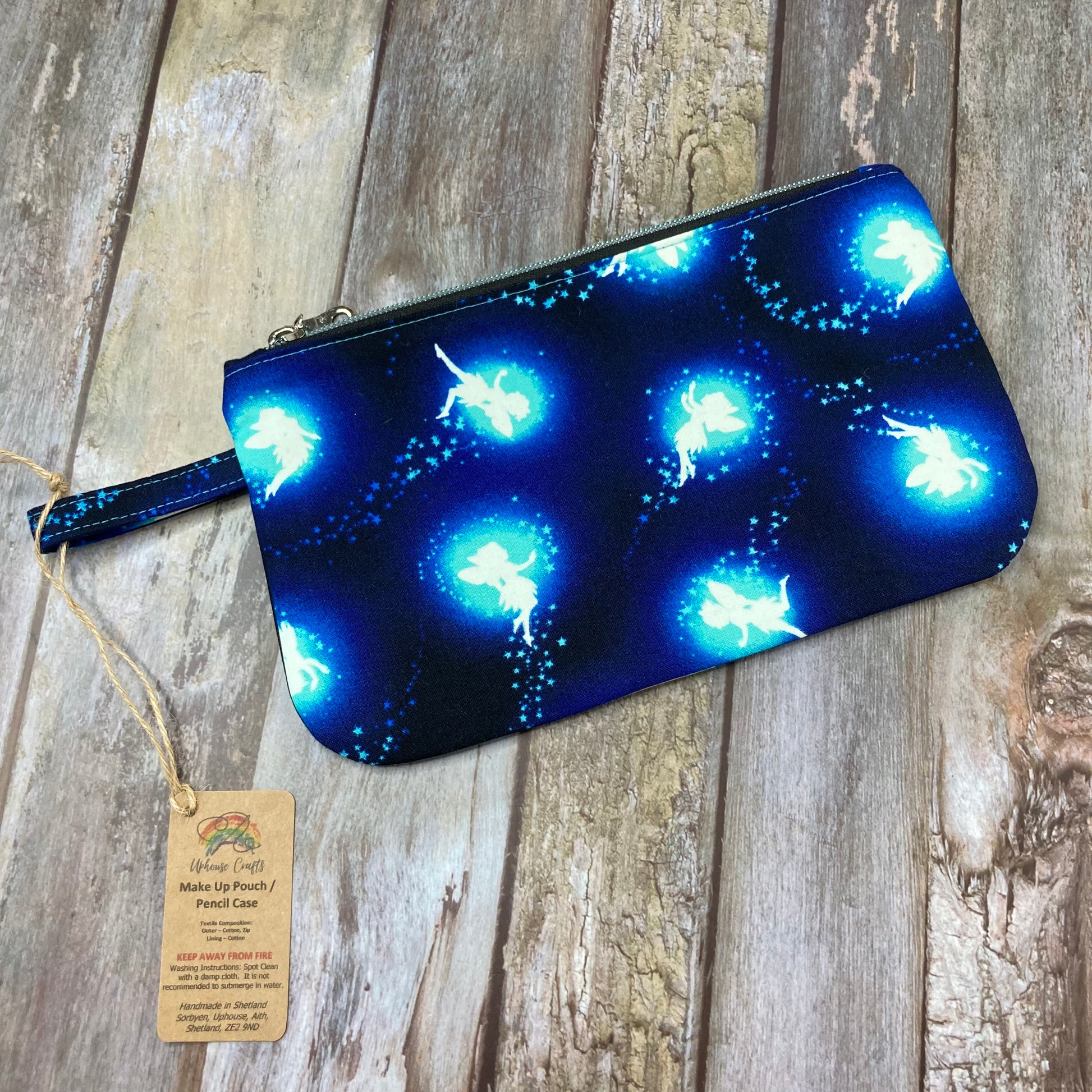 Cotton Make Up Bag / Pencil Case - Fairies - Uphouse Crafts