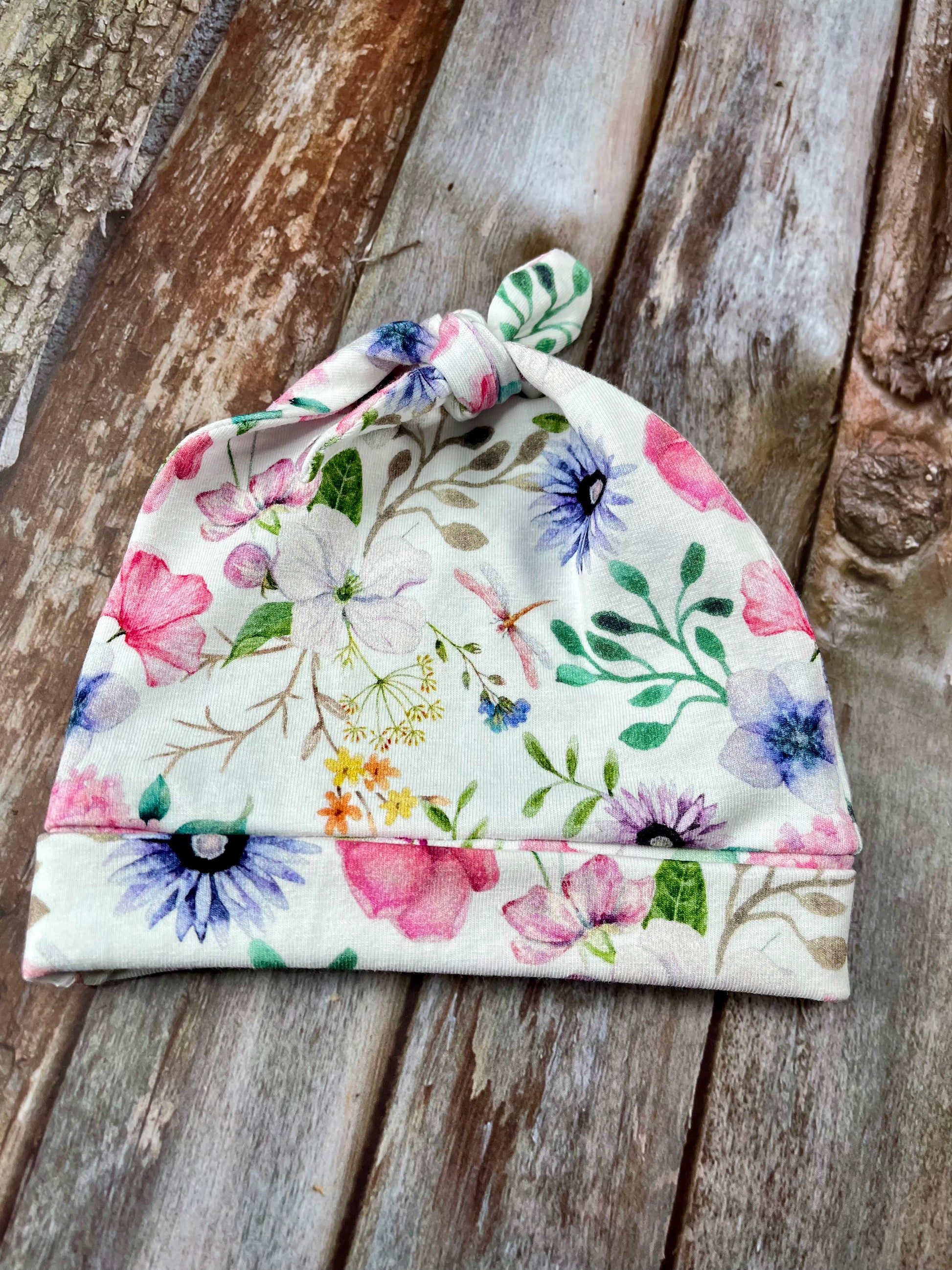 Pastel Wild Flower Dungarees Romper Bib Hat Set - Uphouse Crafts