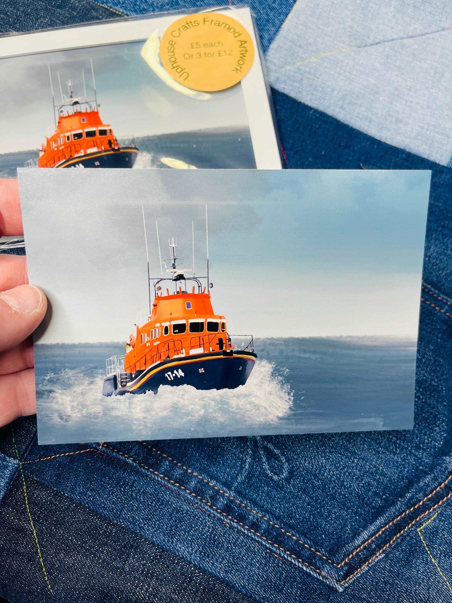 Lifeboat | Rescue Helicopter Digital Framed 4x6” Printed artwork