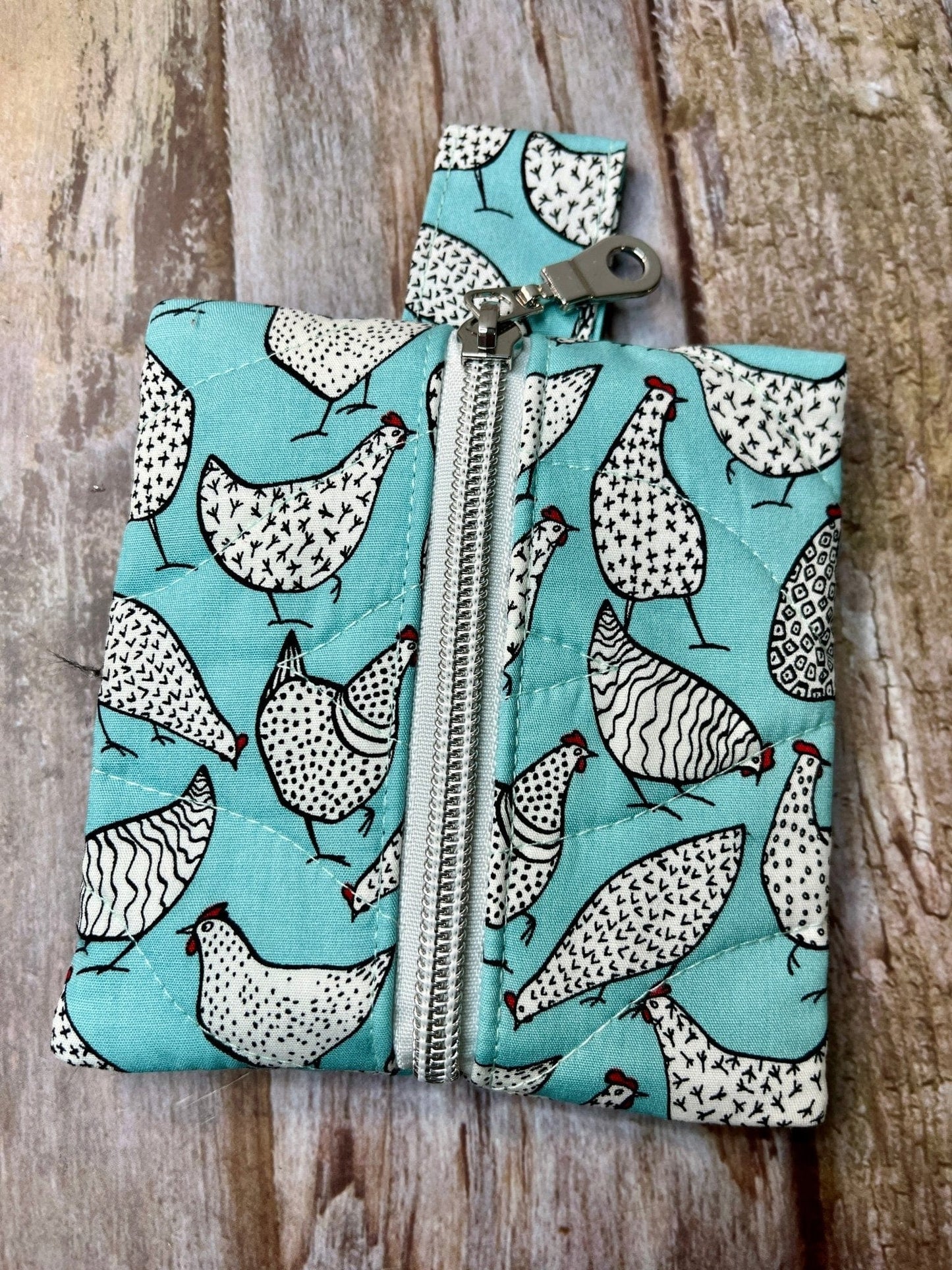 Mini Zip Pouch |Chickens