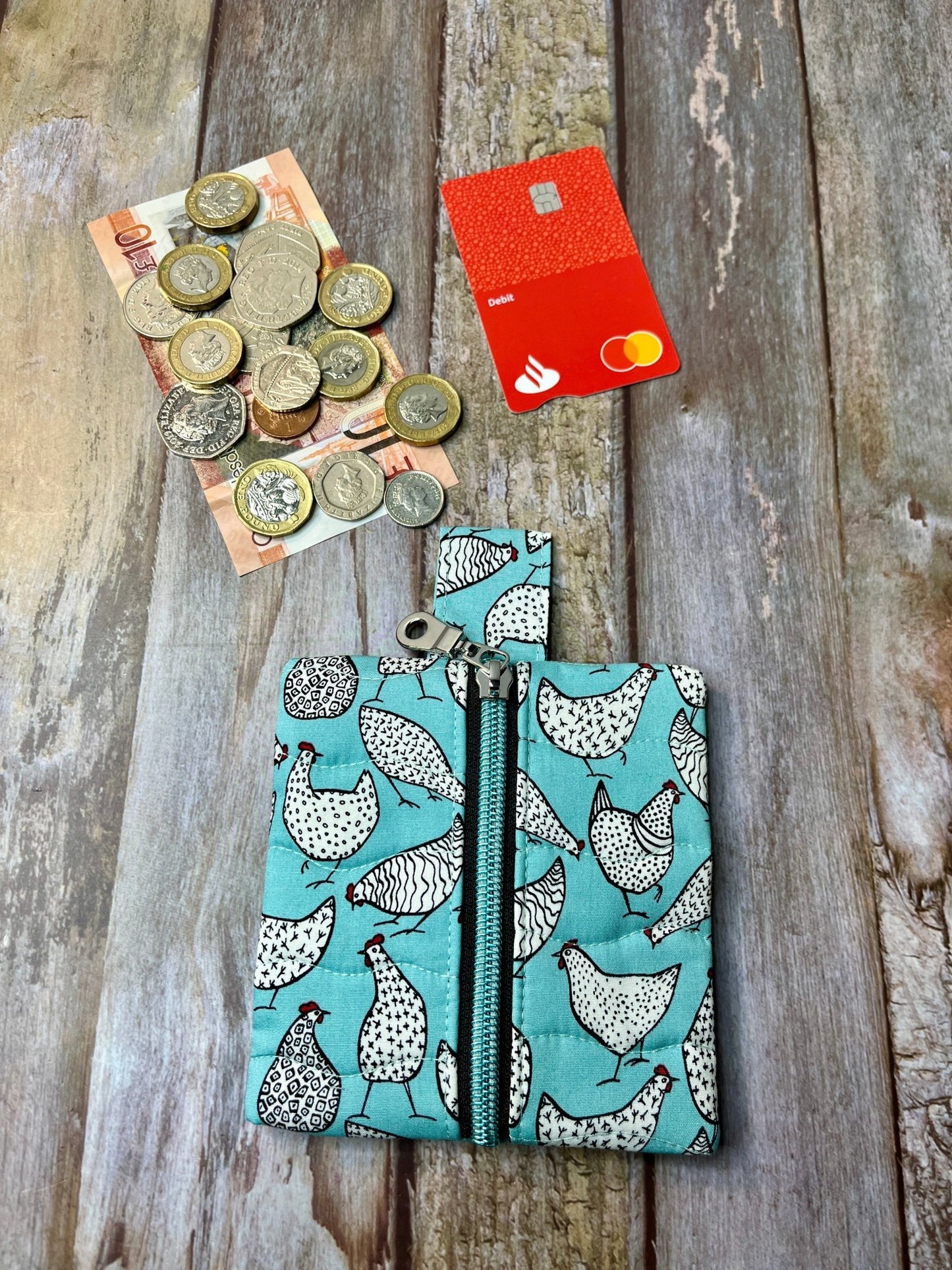 Mini Zip Pouch - Chickens - Uphouse Crafts