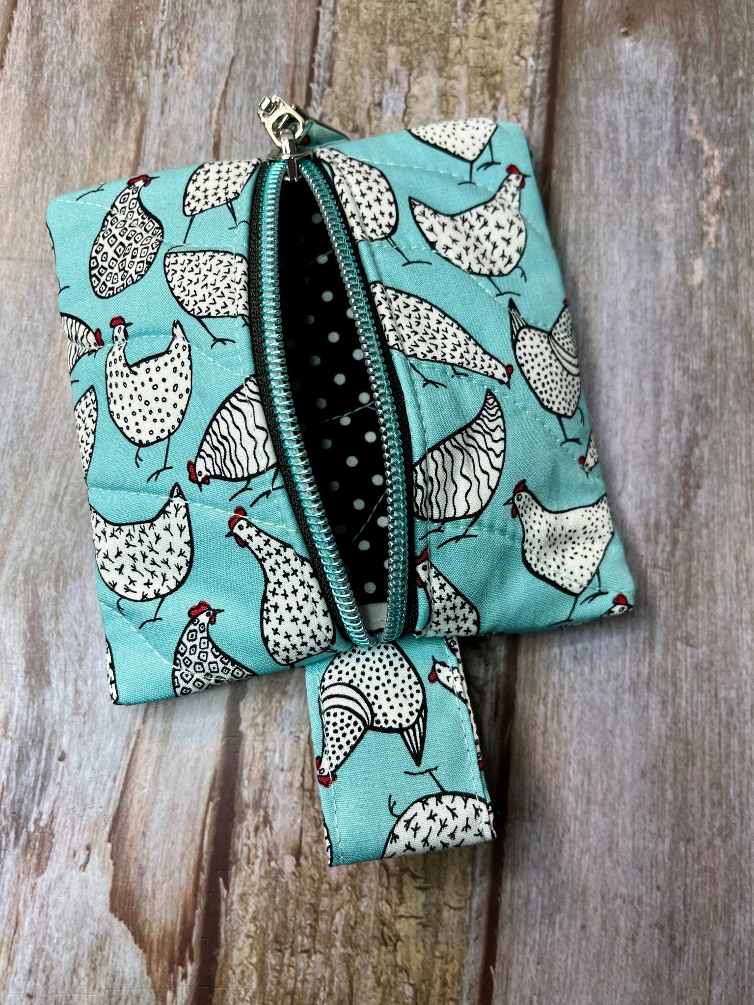 Mini Zip Pouch - Chickens - Uphouse Crafts