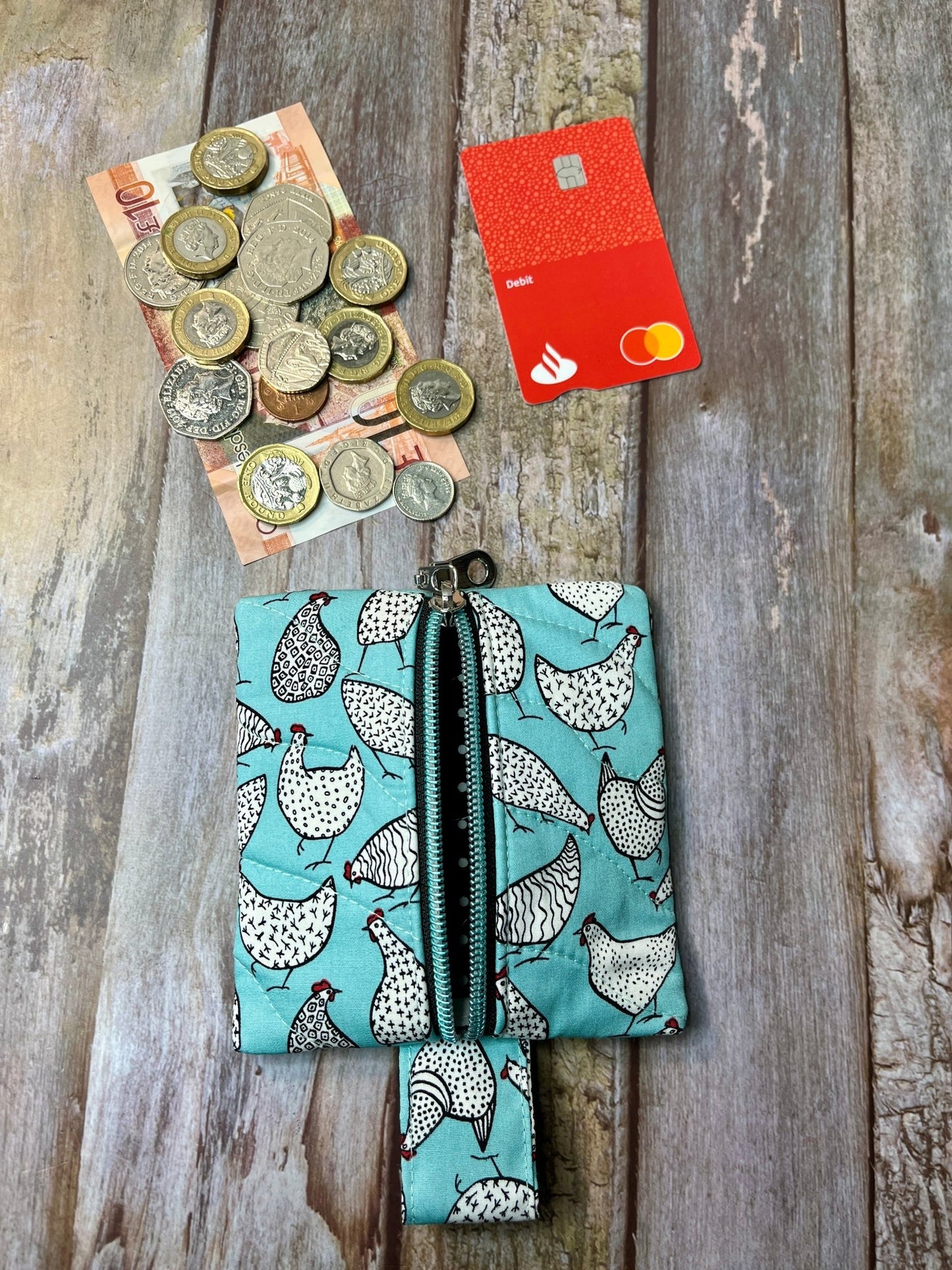 Mini Zip Pouch - Chickens - Uphouse Crafts