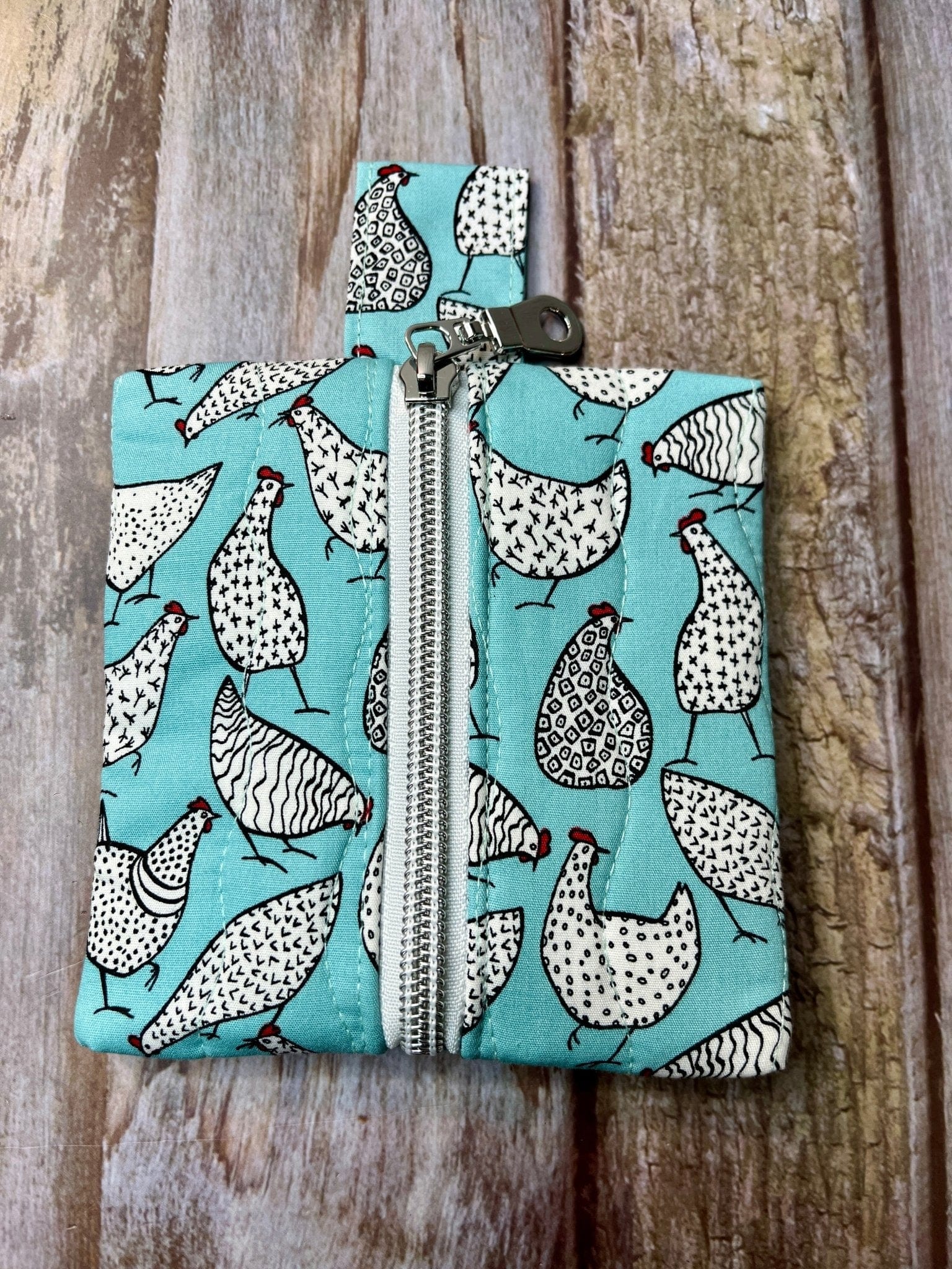 Mini Zip Pouch |Chickens