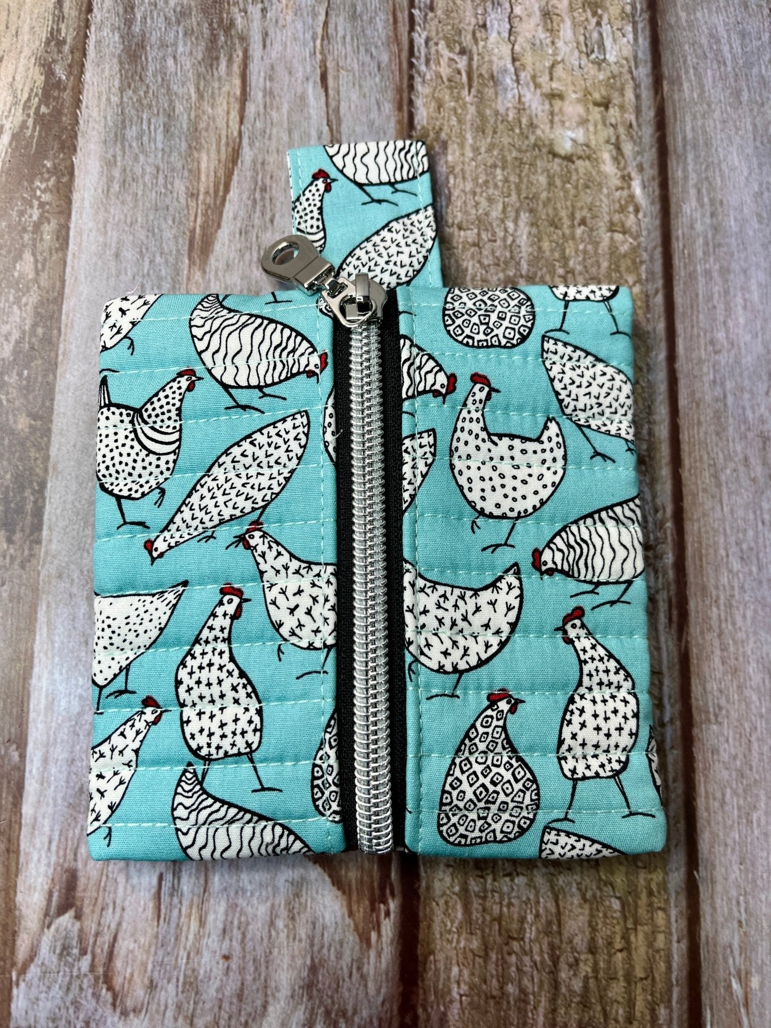 Mini Zip Pouch - Chickens - Uphouse Crafts