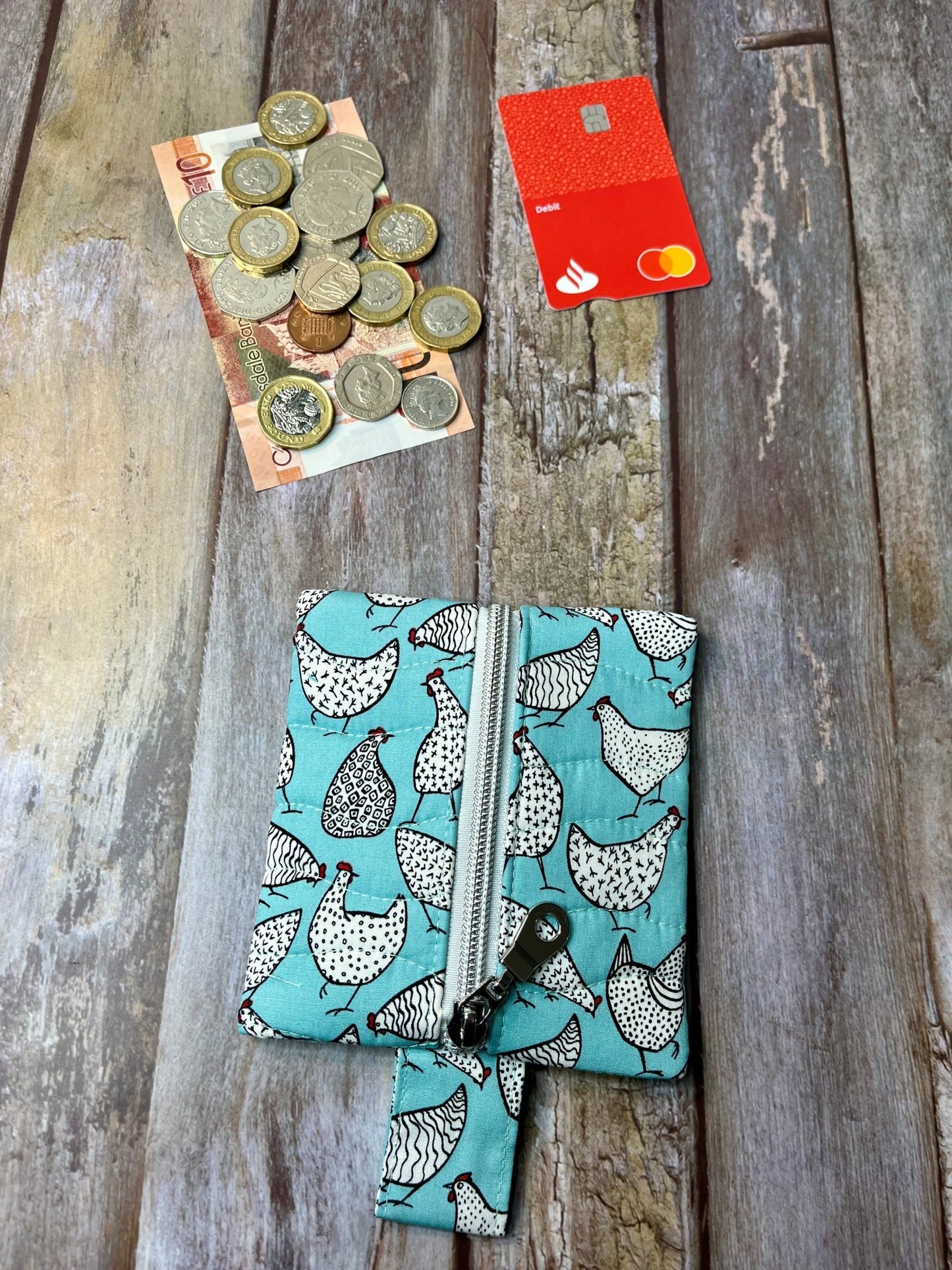 Mini Zip Pouch - Chickens - Uphouse Crafts