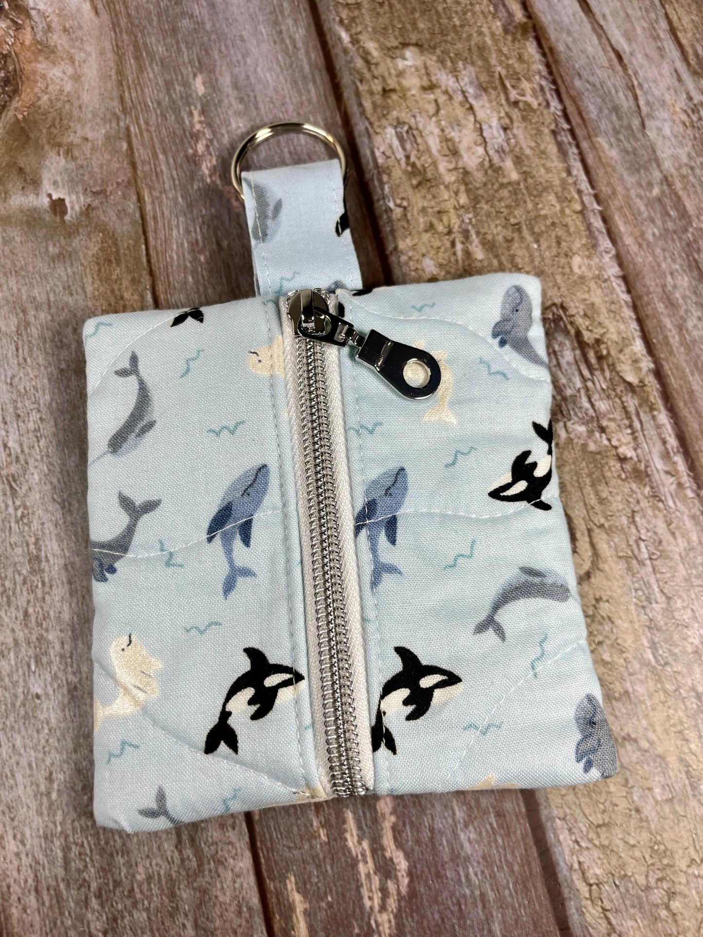 Mini Zip Pouch - Orca’s - Uphouse Crafts