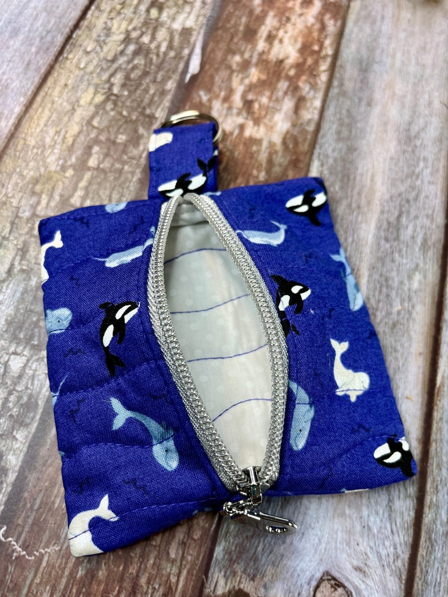 Mini Zip Pouch - Orca’s - Uphouse Crafts