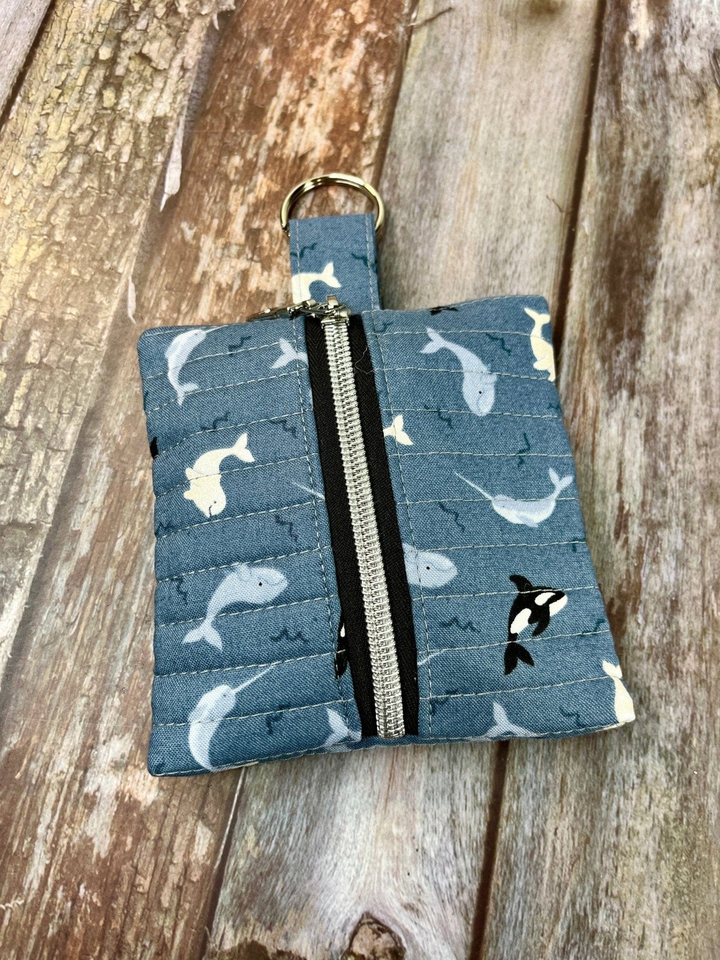 Mini Zip Pouch | Orca’s Blue Grey