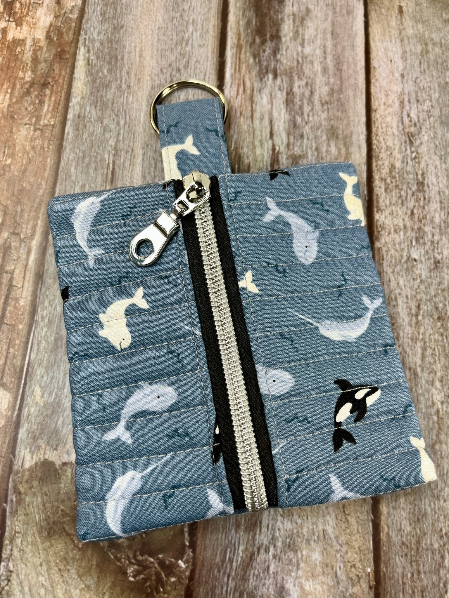 Mini Zip Pouch - Orca’s - Uphouse Crafts