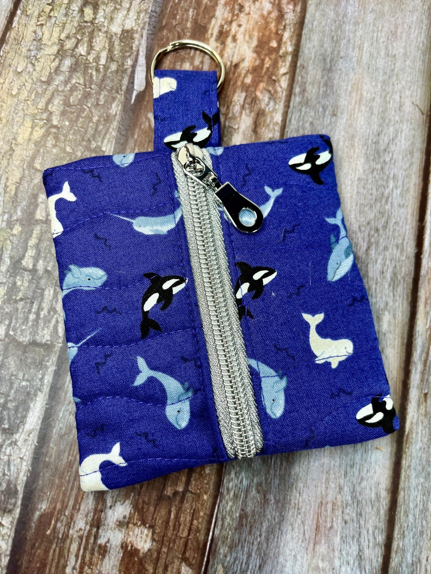 Mini Zip Pouch - Orca’s - Uphouse Crafts