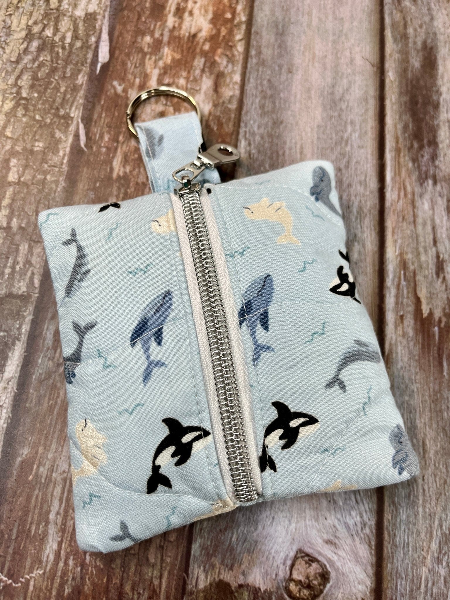 Mini Zip Pouch | Orca’s Baby Blue