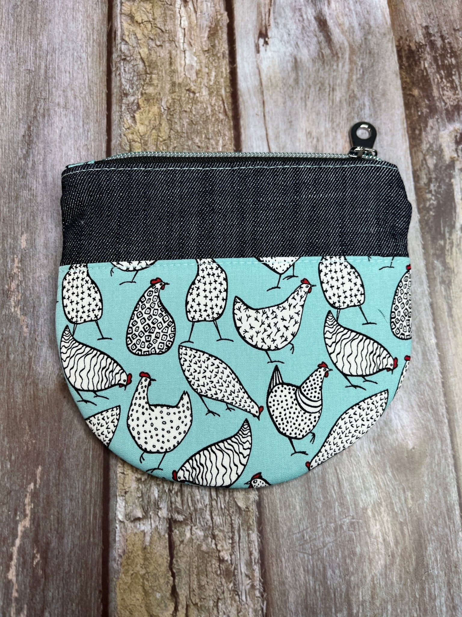 Mint Chicken Round Wing Zip Purse - Uphouse Crafts