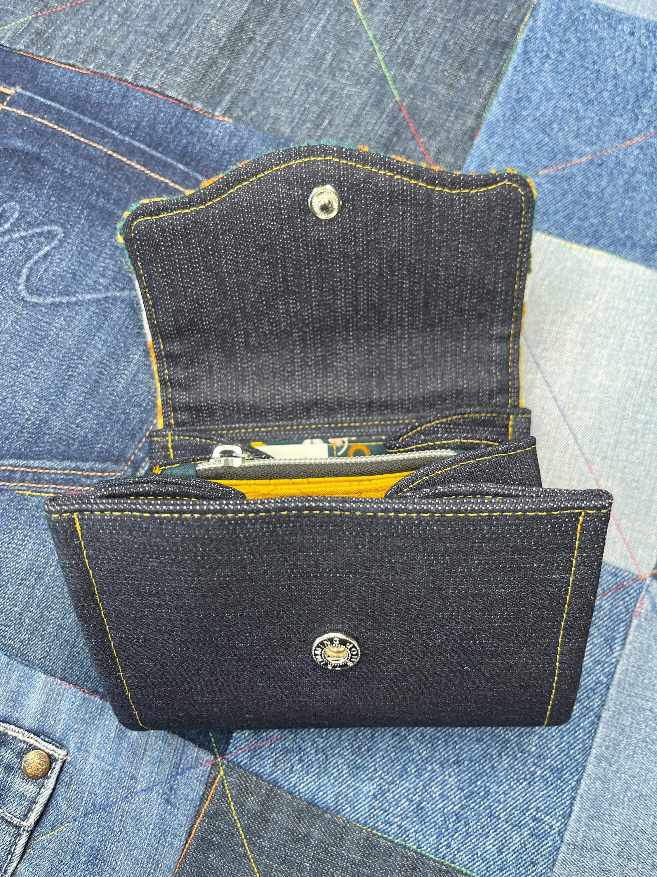 Mustard Teal Sheep Wool Purse - Uphouse Crafts