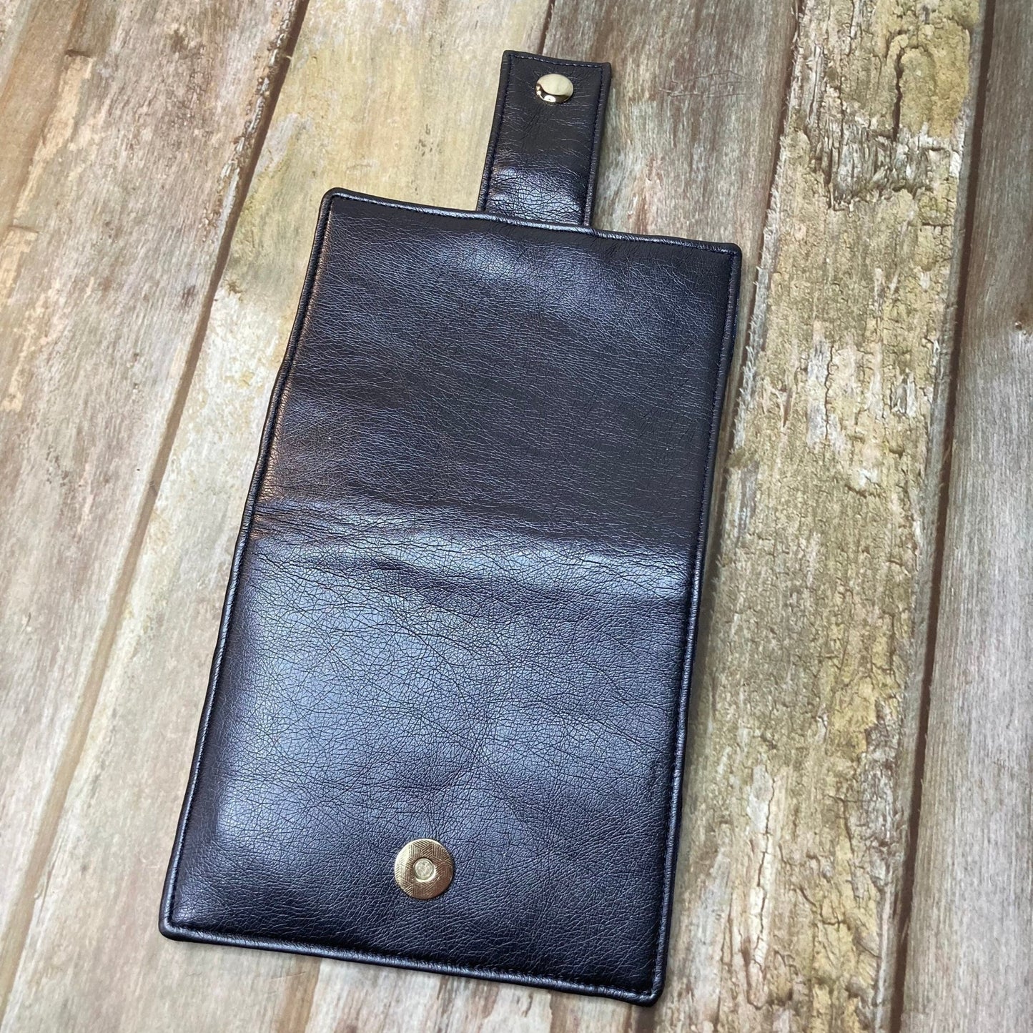 Navy Faux Leather Bi - Fold Wallet - Uphouse Crafts