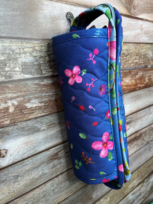 Navy Floral Sew Together Bag - Uphouse Crafts