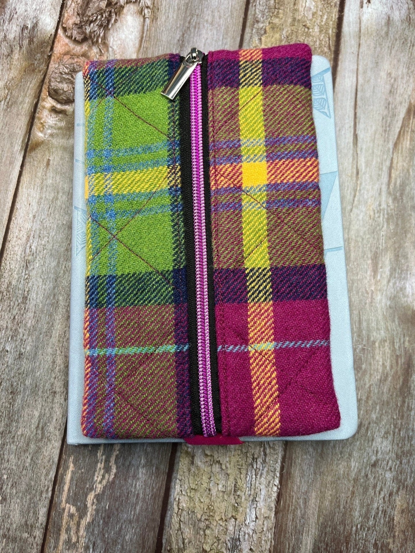 Notebook Pencil Case - Summer Heather Shetland Tweed