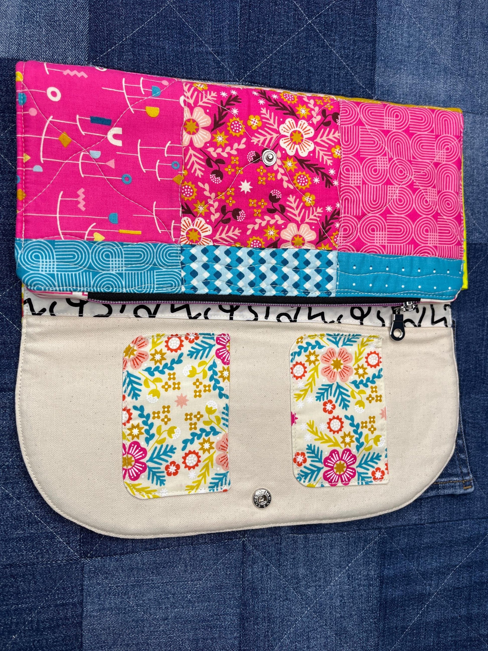 Patchwork Knitting Needle Case & Zip Pouch - Uphouse Crafts