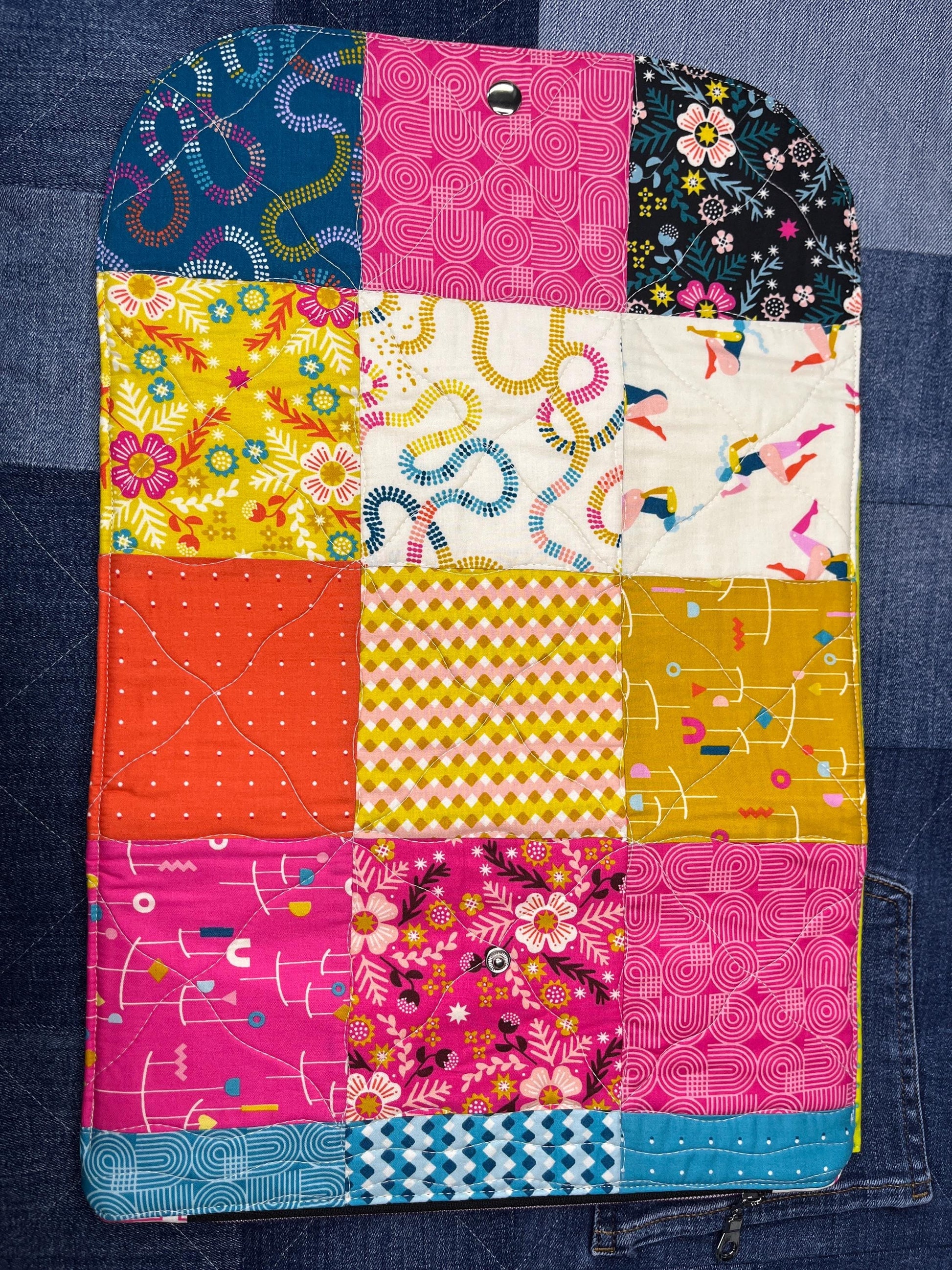 Patchwork Knitting Needle Case & Zip Pouch - Uphouse Crafts