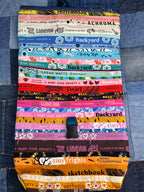 Patchwork Selvedge Roll Top Tote Bag 2 - Uphouse Crafts