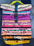 Patchwork Selvedge Roll Top Tote Bag - Uphouse Crafts