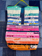 Patchwork Selvedge Roll Top Tote Bag - Uphouse Crafts