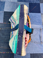 Patchwork Selvedge Roll Top Tote Bag - Uphouse Crafts