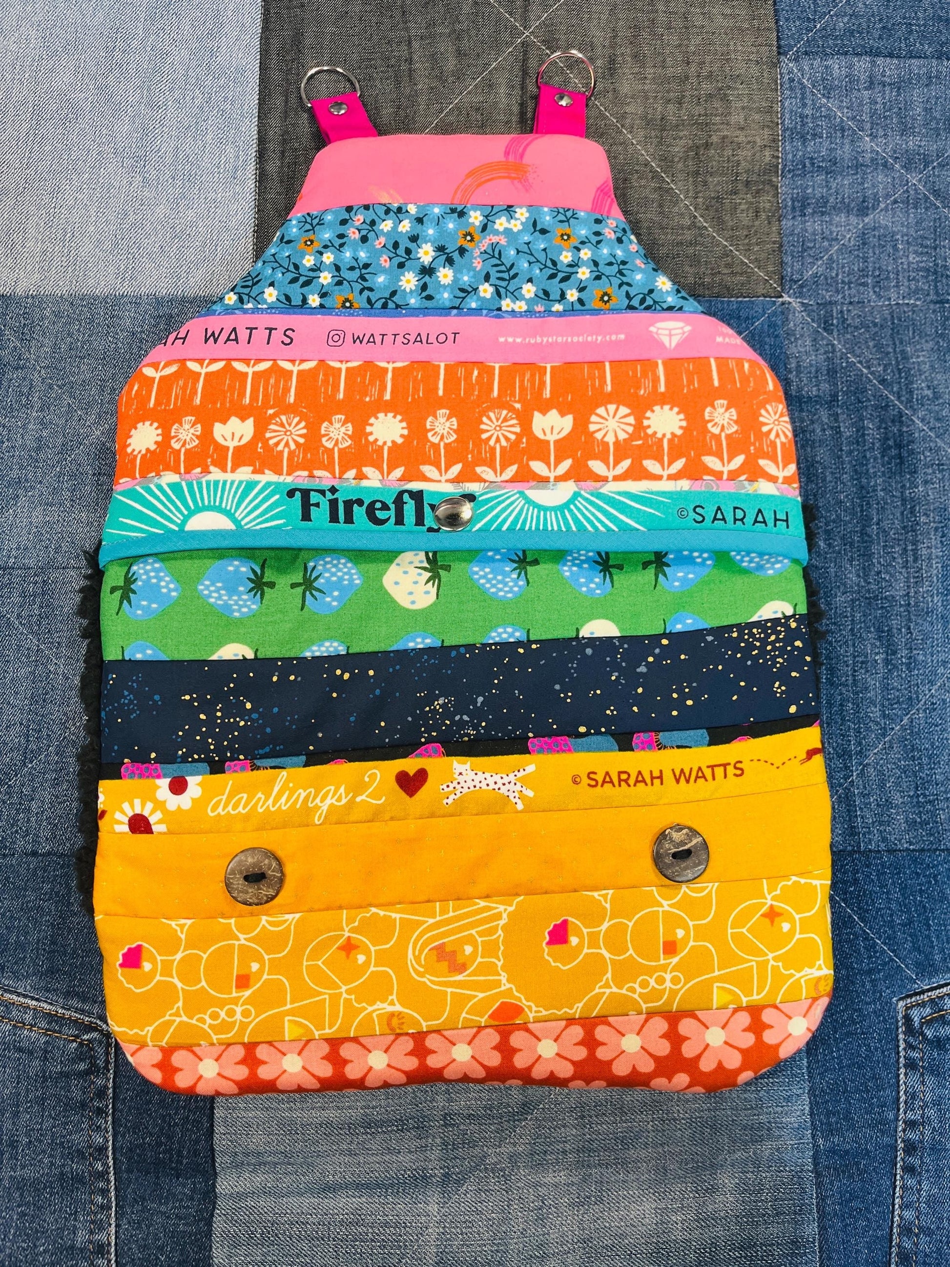 Patchwork Wearable Hot Water Bottle Cover - Uphouse Crafts