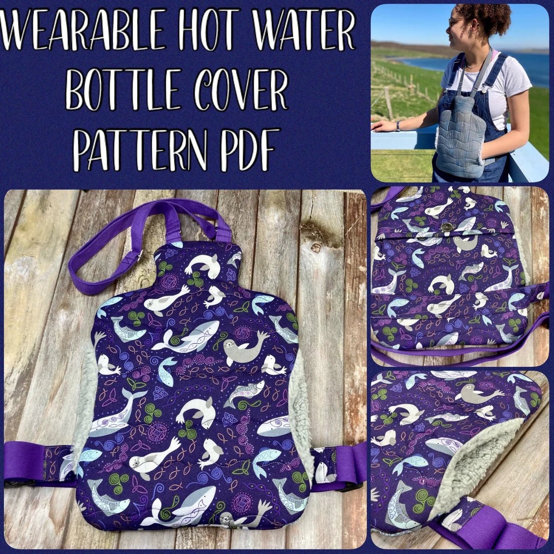 Sewing Pattern | PDF | Wearable Hot Water Bottle Cover PDF Sewing Pattern