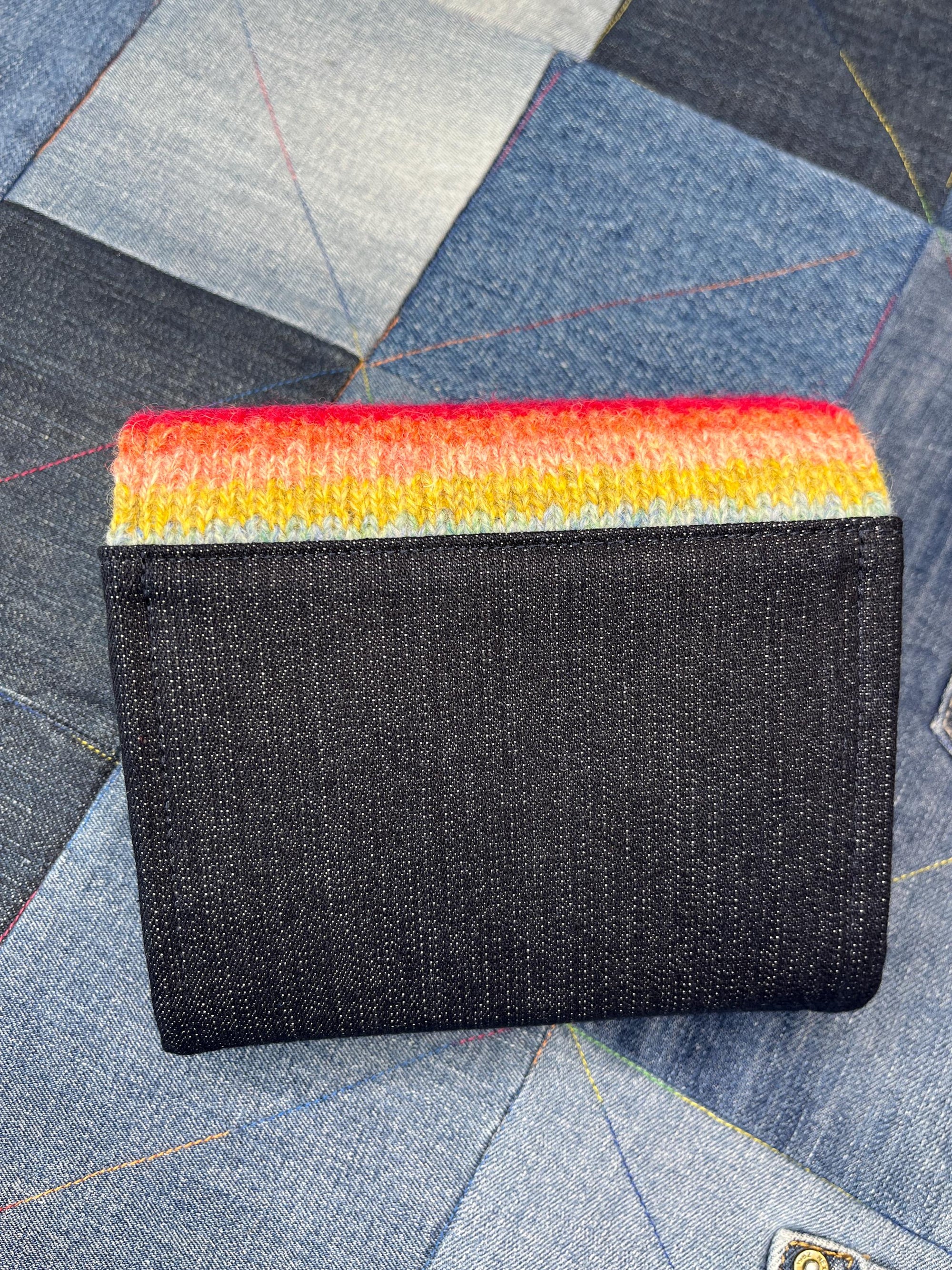 Pink Grey Sheep Wool Purse - Uphouse Crafts